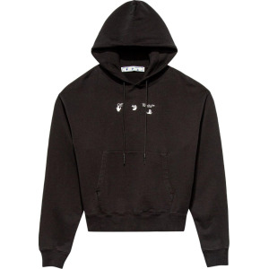 Худи Off-White Marker Over Hoodie 'Black/Red', черный