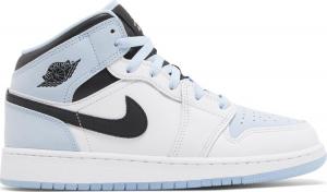 Air jordan 1 top mid bleu et blanc