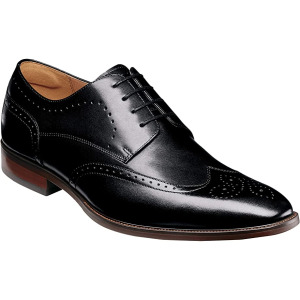 Оксфорды Sorrento Wing Tip Oxford Florsheim, черный