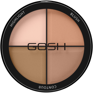 Gosh Contour'n Strobe Kit палетка для моделирования лица light 001, 15 г