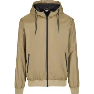 Ветровка URBAN CLASSICS " Urban Classics Men's Contrast Windrunner" (1 шт.), с капюшоном, черный