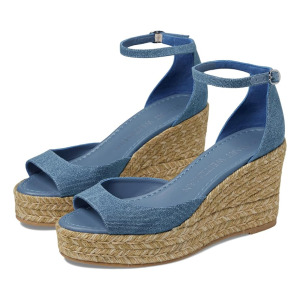 Туфли Stuart Weitzman Nudistia Espadrille Wedge, цвет Washed