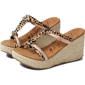 Туфли Blowfish Malibu Purru Rope, цвет Sand Pixie Leopard/Rose Gold Meteorite