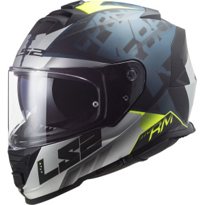 Шлем LS2 FF800 Storm Sprinter, черно-серо-синий