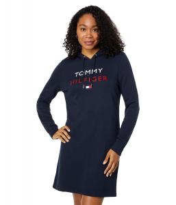 Tommy hilfiger shop logo hoodie dress