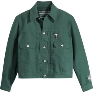 Куртка Levi's x Reese Cooper Type II Trucker Jacket 'Forest Green', зеленый