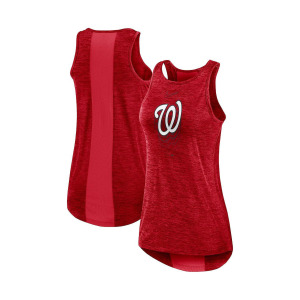 Женская красная майка washington nationals logo fade с высоким вырезом Nike, красный