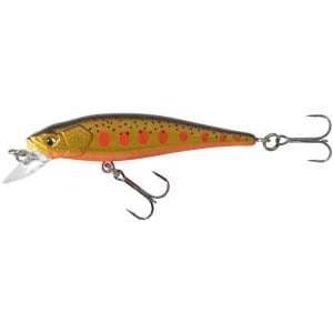 Воблер Jerkbait Minnow WXM MNW 50 SP Yamame оранжевый CAPERLAN, черный/неоновый желтый/неоновый кроваво-оранжевый