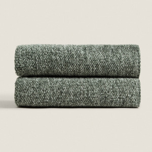 Плед Zara Home Chunky Chenille, зеленый