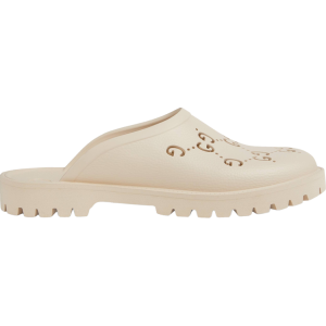 Сандалии Gucci Slip On Sandal Cut Out Monogram - Mystic White, белый