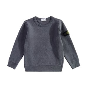 Толстовка из хлопкового джерси Stone Island Junior, серый