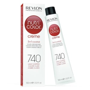 Профессиональный крем-краска Nutri Color-1 740 Светлая медь 100 мл, Revlon