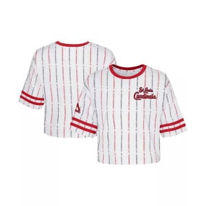 Белая футболка в полоску Big Girls St. Louis Cardinals Outerstuff, белый