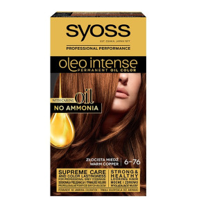 Syoss Стойкая краска для волос Oleo Intense с маслами 6-76 Золотая Медь
