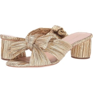 Мюли Loeffler Randall Emilia Pleated Knot, цвет Gold Pleated Lame