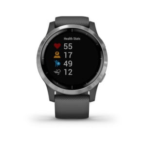 Умные часы Garmin VívoActive 4, 1.3", Wi-Fi, серебристый/серый