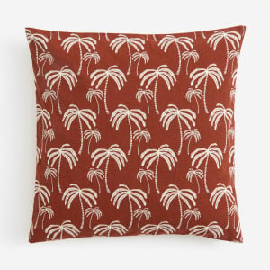 Декоративная наволочка H&M Home Patterned, коричневый/белый