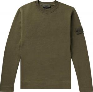 Толстовка Stone Island Ghost Crewneck 'Military Green', зеленый