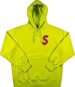 Acid green supreme box logo hoodie on sale