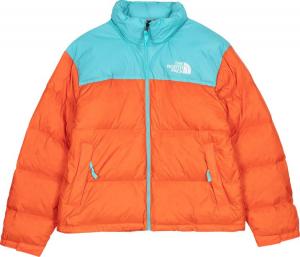 North face puffer outlet orange