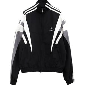 Куртка Balenciaga Sporty B Tracksuit Jacket 'Black/Grey', черный