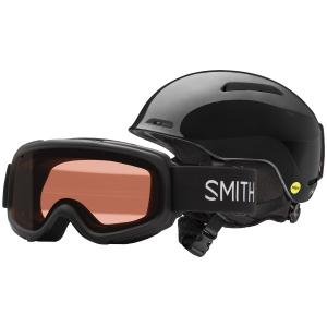 Шлем Smith Glide Jr. MIPS Gambler Combo детский, черный