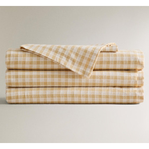 Скатерть Zara Home Gingham Cotton, желтый