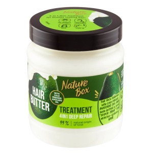 Nature Box Hair Butter Treatment 4in1 Deep Repair глубоко восстанавливающая маска для волос 4в1 с маслом авокадо 300мл
