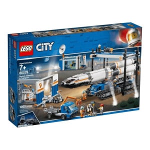 Конструктор LEGO City 60229 Площадка для сборки и транспорт для перевозки ракеты