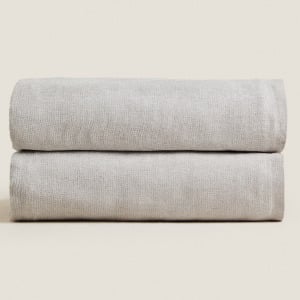 Плед Zara Home Chenille, серый, 140х190 см