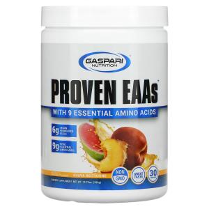 Gaspari Nutrition, Proven EAAs, с 9 незаменимыми аминокислотами, со вкусом гуавы и нектарина, 390 г (13,75 унций)