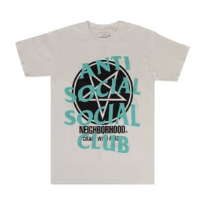 Футболка Anti Social Social Club x Neighborhood Filth Fury T-Shirt 'White', белый