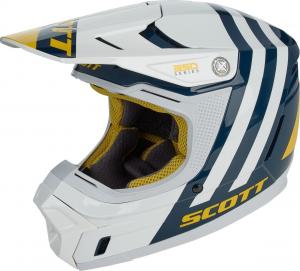 Детский Шлем Scott 350 Evo Plus Dash с логотипом, синий/желтый