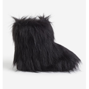 Ботинки H&M Fluffy, черный