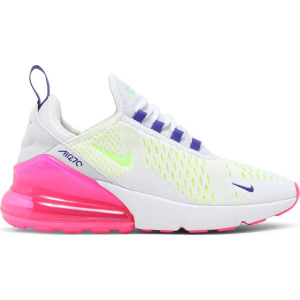 Кроссовки Nike Wmns Air Max 270 'White Pink Blast Volt', белый