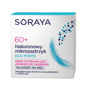 Soraya Hyaluronic Microinjection Duo Forte 60+ дневной и ночной крем, заполняющий глубокие морщины 50мл