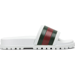 Сандалии Gucci Web Slide White, белый