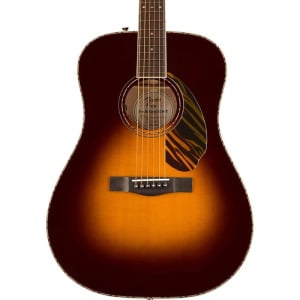 Акустическая гитара Fender PD-220E Dreadnought с футляром, овангкол, 3-тональные винтажные солнечные лучи Fender PD-220E Dreadnought With Case, Ovangkol, 3-Tone