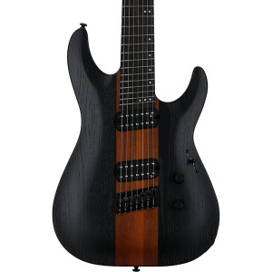 Schecter Rob Scallon C-7 Multi-Scale Electric Guitar, 7-String, Satin Dark Roast