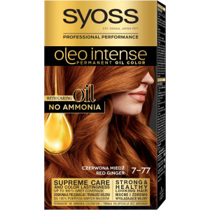 Syoss Стойкая краска для волос Oleo Intense с маслами 7-77 Красная Медь