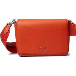 Сумка Messenger in Cross Grain COACH, цвет Sun Orange