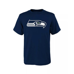 Темно-синяя футболка с логотипом Big Boys Seattle Seahawks Outerstuff, синий