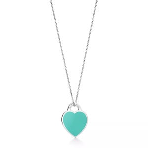 Подвеска Tiffany & Co. Return to Tiffany Tiffany Blue Small Heart Tag, серебро