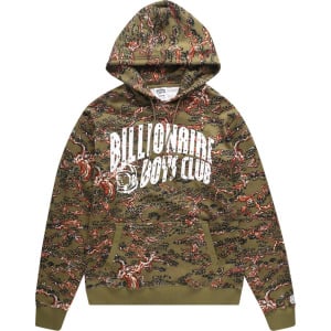 Худи Billionaire Boys Club Camo Arch Hoodie 'Olive Drab', зеленый