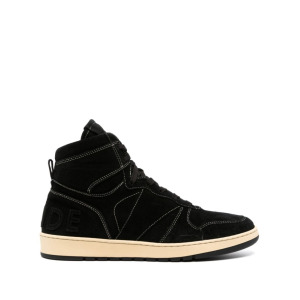 RHUDE Rhecess high-top suede sneakers, черный