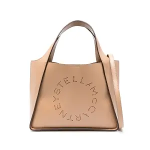 Stella McCartney сумка-тоут Stella Logo, коричневый