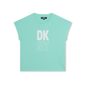 DKNY футболка из органического хлопка с логотипом, зеленый