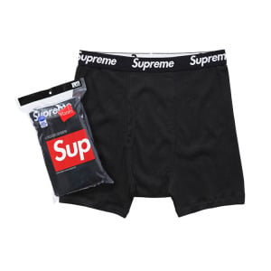 Мужские брифы Supreme X Hanes Thermal, черный