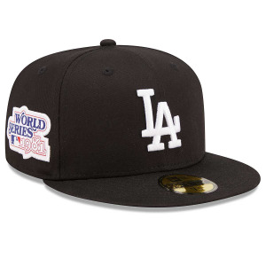 Кепка с нашивкой MLB 59Fifty Los Angeles Dodgers New Era, черный