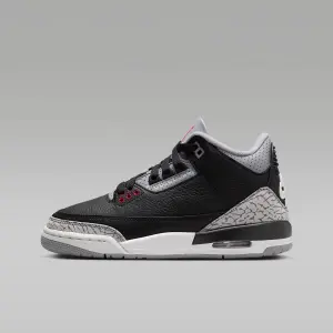 Кроссовки для подростков Nike Air Jordan 3 Retro 'Black Cement', черный/серый